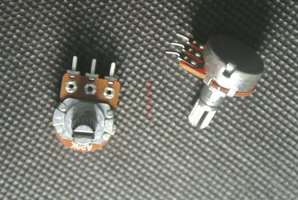 10pcs A5K TO A1M Log Taper Logarithmic 16mm Rotary Potentiometer Fine Element