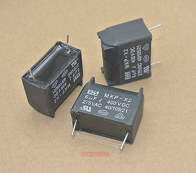 6pcs 6uF 400VDC MKP X2 Capacitors Smoothing Filter For Induction Cooker
