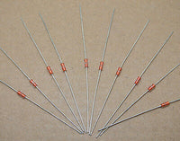 200pcs NTC Thermistor 100K ohm 1% B3950 Diode Type Glass Encapsulated Thermistor