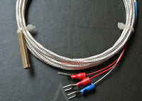 PT100 Temperature Sensor 2Meters Wired Surface Mount  3Wires Type 1/3B Tolerance