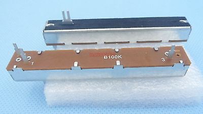 POT B100K Slide Potentiometer 60mm travel single unit 88mm Length B100K-SL88-Y10L x10pcs