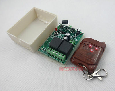 12V wireless 2 channels relay module + 3x 3 buttons remote control.1set
