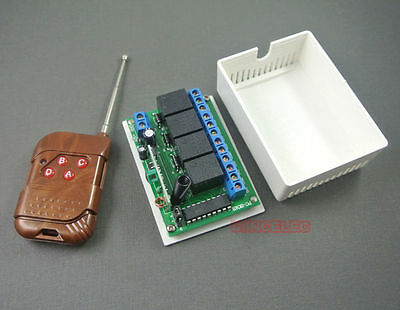 4-Channel Wireless Remote control 4-Relay module,plus wireless controller.1 set
