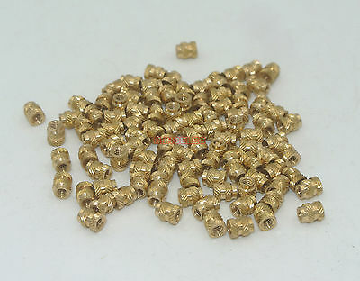 500pcs Ultrasonic brass inserts knurling insert M1.4*2.3*2.5