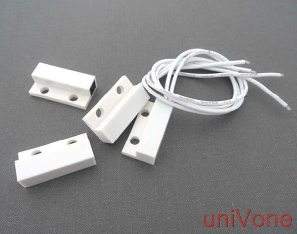 Normally CLOSE NC door window reed switch Magnetic Contact WHITE.5pairs