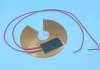 Fan-shaped  PI Heater Self-Adhesive Type 24V 50Watts  x1pcs