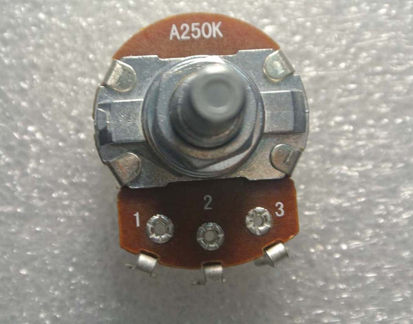 10pcs A250K Potentiometer Logarithmic Single-Unit Knurl Shaft  D24mm Taiwan Made