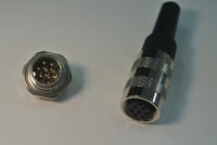 IP65 M16 Circular connector straight female plug + panel back mount male socket x1pairs