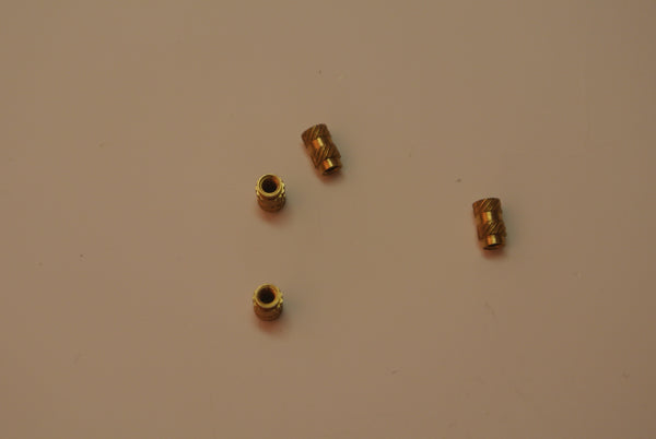 100pcs Ultrasonic brass inserts SLASH knurling insert M1.6*2.5*4