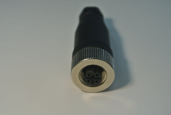 M12 Circular connector straight female plug - 5pin type D x1pcs