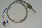 1/8NPT 1/4NPT 3/8NPT Thread PT100 Temperature Sensors 4x30mm Probe x1pcs