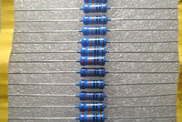 0.1% High Precision Metal Film Resistor 1W 1R-1M Ohm Low Temperature Drift x25pcs