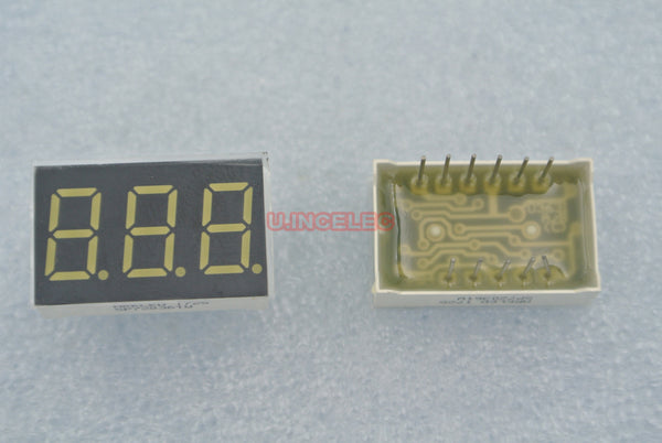 0.36 inch Segment led display 3-digit 7-Seg Common cathode emitted White x20pcs