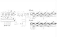 0.28 inch Segment led display 4-digit 7-Seg time score Common cathode emitted Red x50pcs