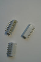 XH Connector 2.5mm(0.098") pitch Header Through Hole Right Angle 7 positions x1000pcs