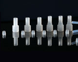 PP/PTFE Inverted Cone Fitting Solenoid Valve Fitting Male Thread Fitting Compression Fitting-10pcs/Lot