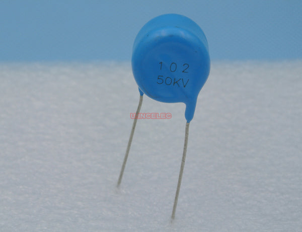 1pcs High Voltage Ceramic Disc Capacitors 102K 1nF 50KV 50000V