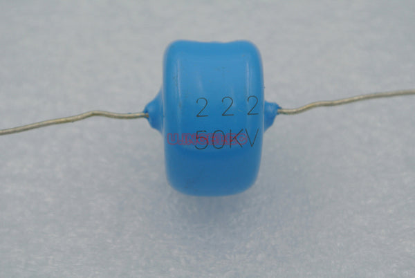 1 pcs 2.2nF 50KV 222M High Voltage Ceramic Capacitor axial lead